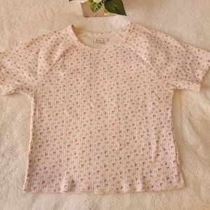 Floral American Eagle Top